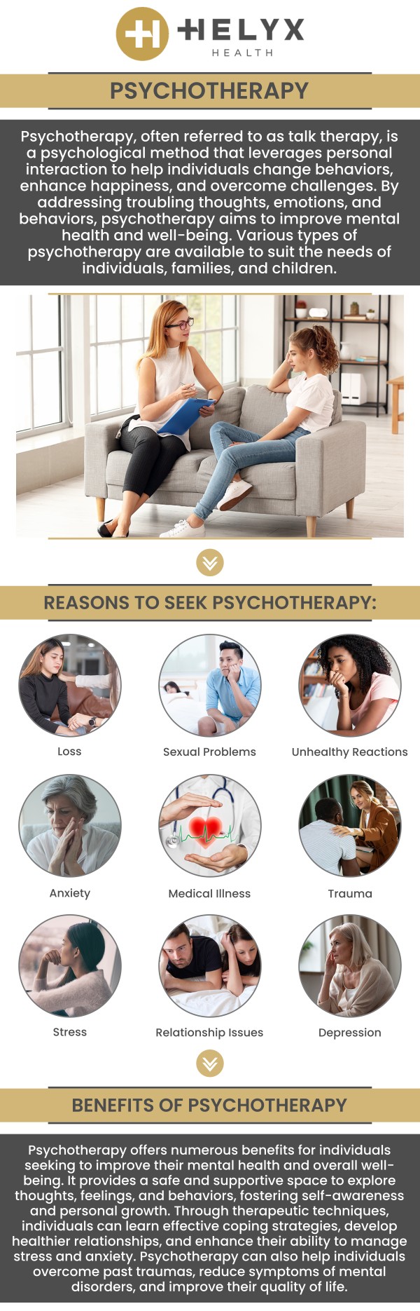 Looking for psychotherapy specialist near me? Psychotherapy can help individuals address, manage, and overcome a wide range of mental health conditions. Dr. Britney Blair, and her team of medical professionals help treat your mental health conditions so that you can start living life again! You are not alone, and help is only one appointment away! Psychotherapy is available at Helyx Health. For more information, contact us or request an appointment online. We are conveniently located at 9465 Wilshire Boulevard Suite 300, Beverly Hills, CA 90212. Looking for psychotherapy specialist near me? Psychotherapy can help individuals address, manage, and overcome a wide range of mental health conditions. Dr. Britney Blair, and her team of medical professionals help treat your mental health conditions so that you can start living life again! You are not alone, and help is only one appointment away! Psychotherapy is available at Helyx Health. For more information, contact us or request an appointment online. We are conveniently located at 9465 Wilshire Boulevard Suite 300, Beverly Hills, CA 90212.